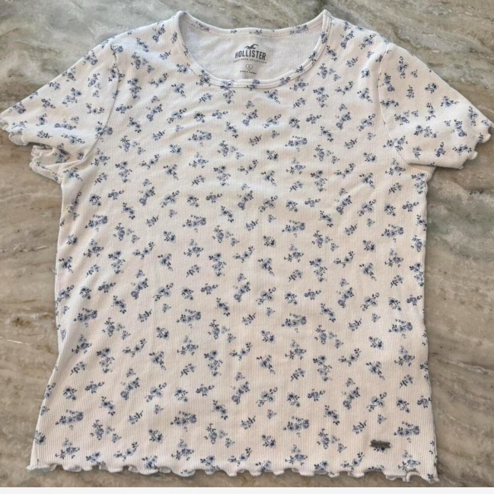 Hollister Co. Women's White T-shirt